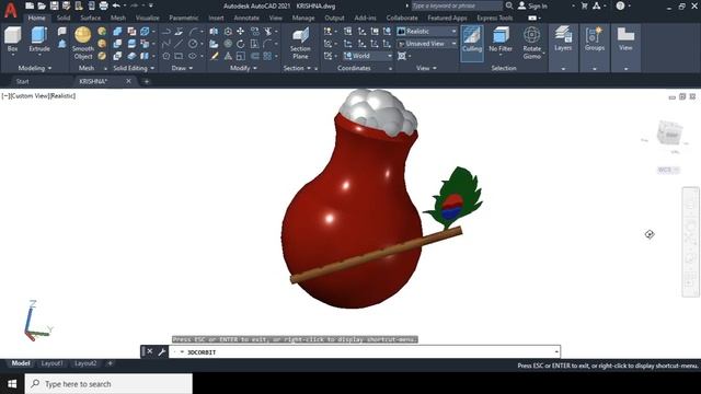 autocad software created 3d drawing by ER. Ashlesha Pawar ? смотреть онлайн