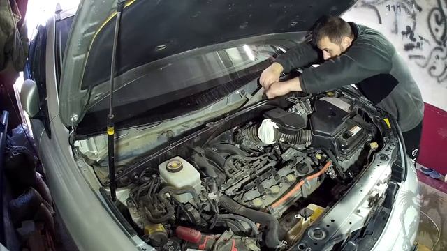 Снятие коллектора Lexus RX400h