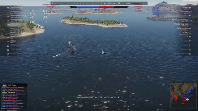 War Thunder Naval BTD lucky torpedo hit смотреть онлайн