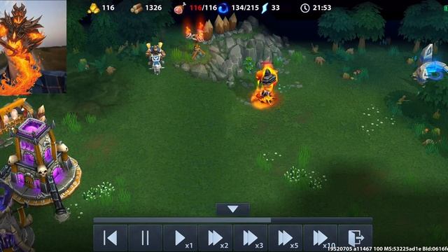 War Legends RTS | Огненный элементаль идущий к колодцу маны смотреть онлайн