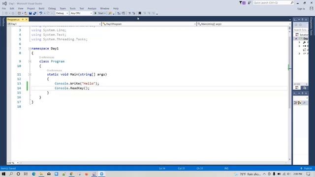 Basic Knowledge about Arrays | Switch case | this keyword | c# Programming смотреть онлайн