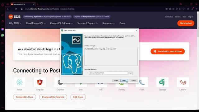 Instalación de PostgreSQL y PostGis смотреть онлайн