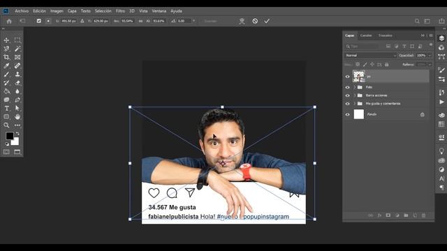 Pop-up Para Instagram | Photoshop | TUTORIAL #71 | Español
