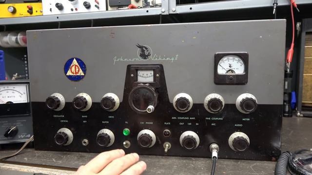 Johnson Viking II Ham Transmitter Test after repair Tune up Operation смотреть онлайн