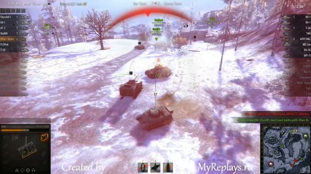 WOT: Arctic Region - M5A1 Stuart - 7 frags - смотреть онлайн