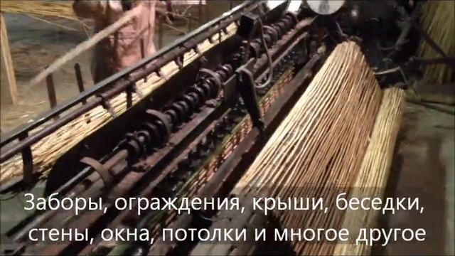 Крутые станки для бизнеса! Производство тростниковой сетки (тростниковые маты, циновки) смотреть онлайн