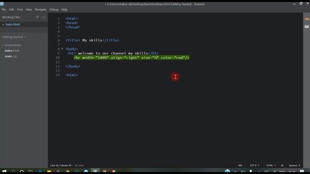 WEB DESIGN HTML HR tag Pre tag Part 9 смотреть онлайн