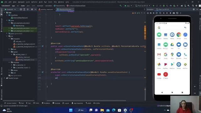 Hesap Makinesi-6 | onSaveInstanceState ve onRestoreInstanceState Kullanımı |Android Studio - java смотреть онлайн