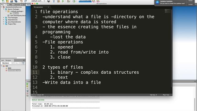 Java File Operations Theory смотреть онлайн