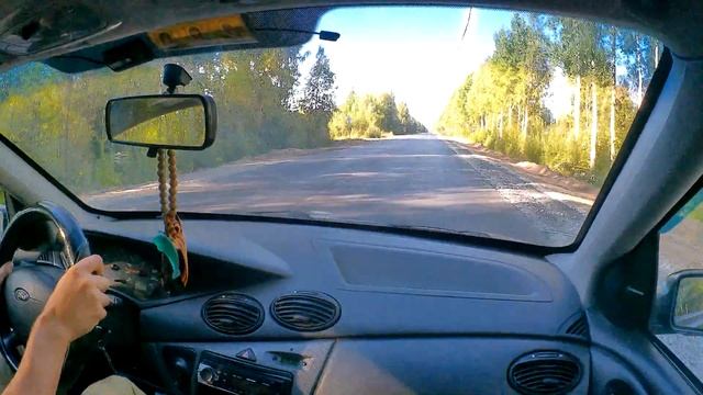 Third-person view Ford Focus 1 1.6 8 valves, a trip to the country part 1/Вид от третьего лица смотреть онлайн