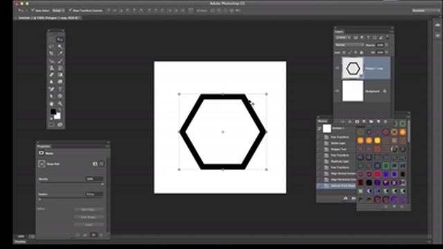 How To Create Hexagon Shapes In Adobe Photoshop | #photoshop