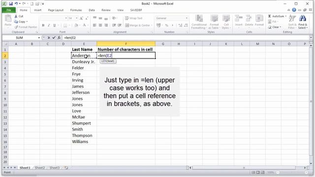 Count the number of characters in a cell in Excel смотреть онлайн