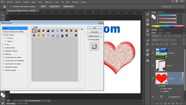 Curso Photoshop CS6 Capítulo 3 - 32 La Ventana de Estilos de Capas Agregar смотреть онлайн