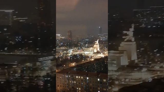 Москва, гостиница Космос, вид из моего номера(23 этаж) смотреть онлайн