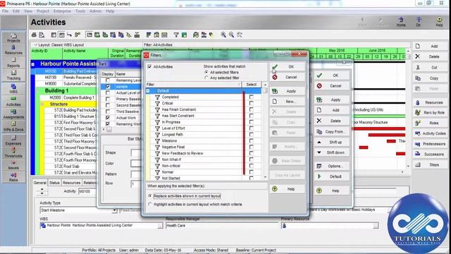 Primavera P6 Tutorials : Chapter - 5.3 : Customizing Layouts in Primavera P6 || PLF Files смотреть онлайн