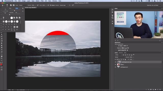 How to Create a Hipster Geometric Design in Photoshop CC Tutorial смотреть онлайн