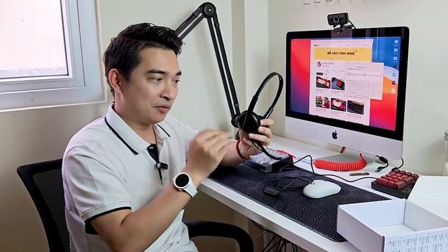 Nhỏ gọn nhẹ Mic cực ngon dành cho dân tele sale streamer... - Creative HS-220 !!!