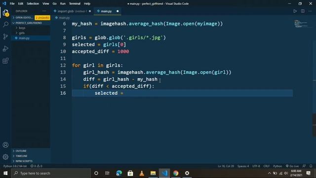 Find a Perfect Girlfriend Using Python || Valentine's Day Python Project | Image Processing | Pillo смотреть онлайн