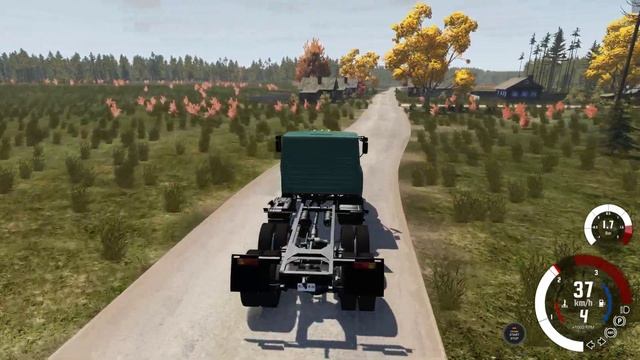 BeamNG.drive - ZIL-4514 1993 - Car Show Test Drive Crash . 4K 60fps. смотреть онлайн