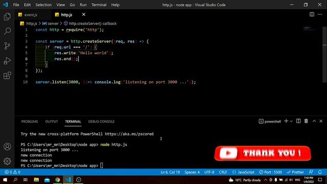 Learn Node.js in Arabic 2022 #018 Create Server with Routing смотреть онлайн