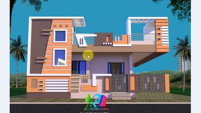 Sweet house design color exterior || elevation color 2020 || dream house design .......... смотреть онлайн