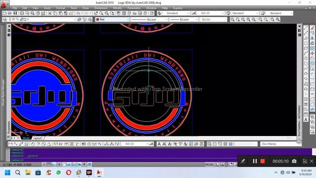 Editing logo in AutoCAD 2010, print to PDF and convert to JPG смотреть онлайн