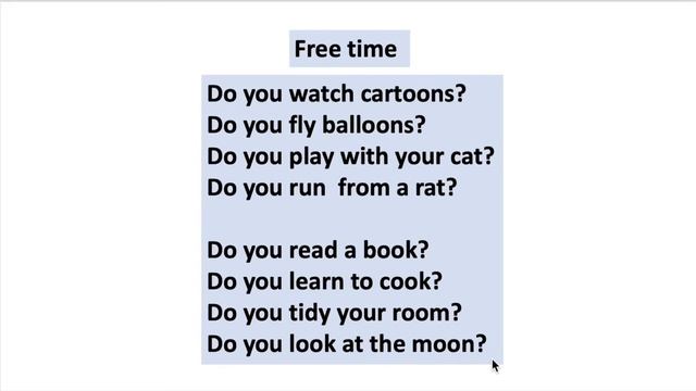 Present simple | Free time | Грамматика в стихах - Английский для начинающих. смотреть онлайн