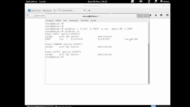 Curso de Linux | Como bloquear portas com o IPtables? Passo a passo смотреть онлайн