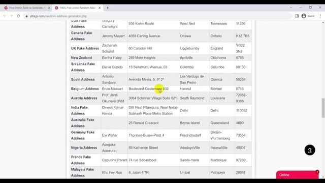 Random Address Generator | Fake Address Generator - Street, City, State & Zip code смотреть онлайн