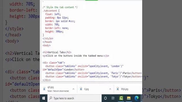 How to create vertical tabs using HTML, CSS and JavaScript ! Web designing смотреть онлайн
