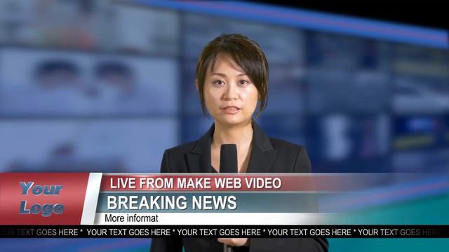 Create a Breaking News Lower Third Video - MakeWebVideo.com смотреть онлайн