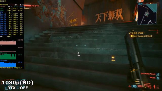 Cyberpunk 2077 - Ray Tracing ON vs OFF | RTX 3080 | 2K Benchmark 1440p смотреть онлайн