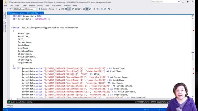SQLChallenge: DDL Triggers - Solution смотреть онлайн