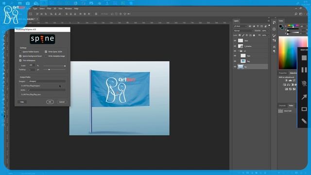 Spine lesson_1_Импорт .psd из Photoshop в Spine смотреть онлайн