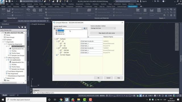Calculo de Volumen de Excavación de Una Cantera en Carreteras con Civil 3d 2021 смотреть онлайн