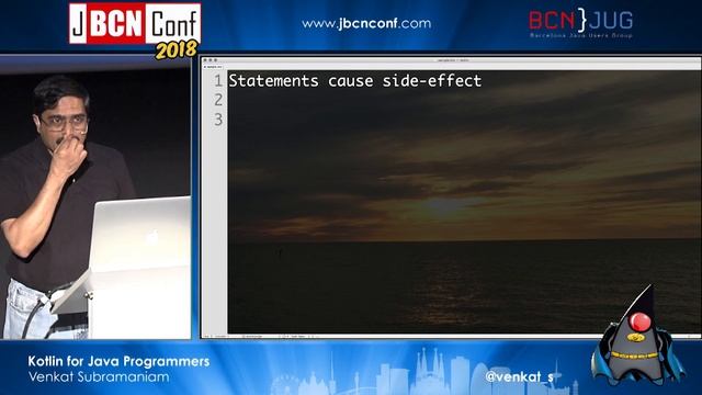 Kotlin for Java Programmers (Part 1) - by Venkat Subramaniam at JBCNConf'18 смотреть онлайн