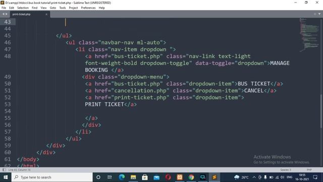 70. Creating Fetch Tickets | Part - 3| PHP, MySQL (XAMPP Server) | Backend Online Bus Booking смотреть онлайн