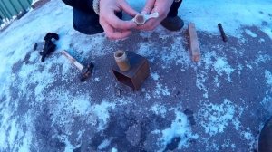 Обжимаем латунную гильзу