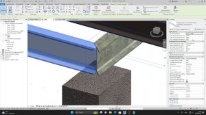 Соединение стальных двутавровых балок в Revit