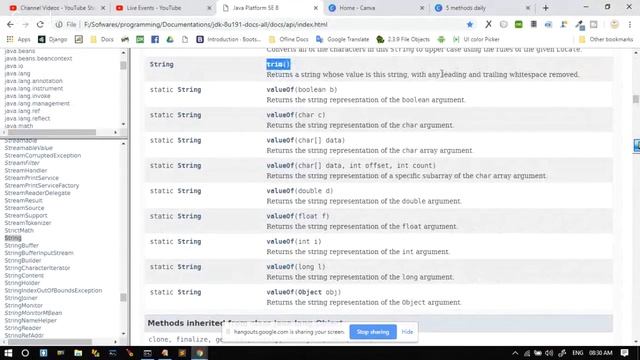 Day 15 | String class | Learn Java Library | toCharArray , toLowerCase , toUpperCase , trim 2019 смотреть онлайн