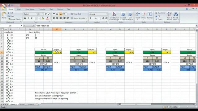 Applikasi Excel penghitung redaman ratio. смотреть онлайн