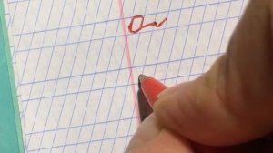 Алгоритм написания строчной буквы «о» с соединением снизу