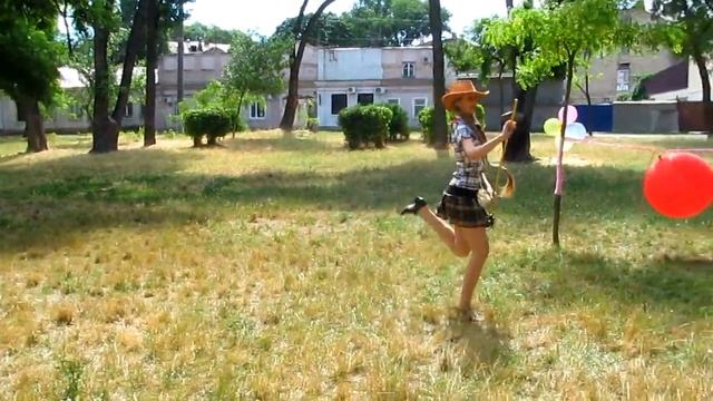 Ковбойский танец Milena long hair смотреть онлайн