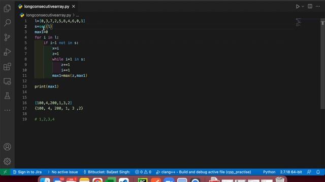 Longest Consecutive Sequence | Leetcode | Hindi | HashSet | Python #question #optimal #sequence смотреть онлайн