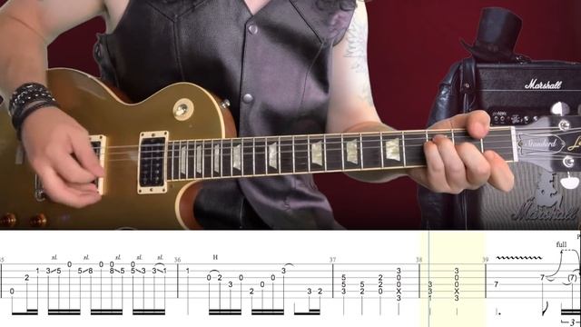 Guns N' Roses - Don’t Cry - Guitar Tab | Lesson | Cover | Tutorial смотреть онлайн