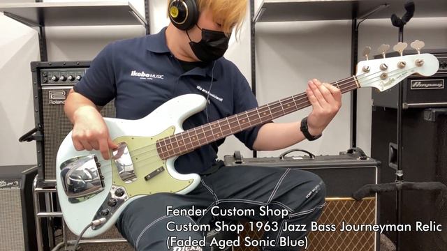 【Ikebe B-Sound Check】Fender Custom Shop Custom Shop 1963 Jazz Bass Journeyman Relic【試奏動画】 смотреть онлайн