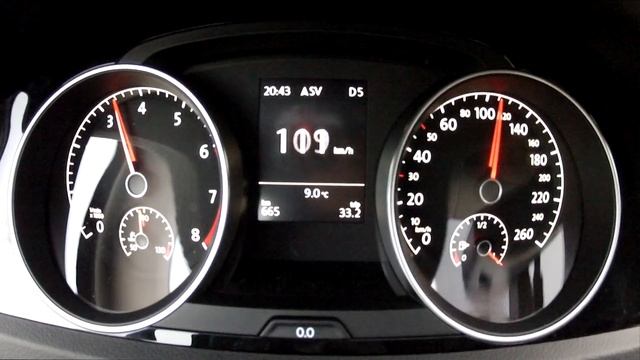 Volkswagen Golf 7 VII DSG 1.2 TSI 105bhp Acceleration 0 - 100 Km/h 2013