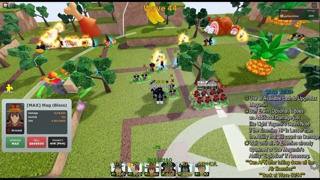 Mag (Bless) - Megumin in Extreme Infinite Mode | Wave 70+ (EXP Farming) | All Star Tower Defense смотреть онлайн