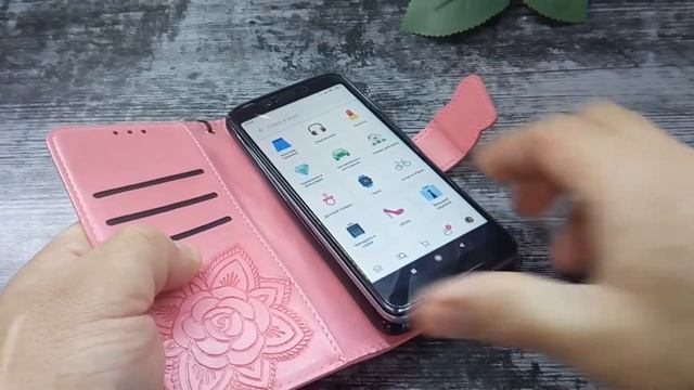 Чехол для Xiaomi Redmi 6 Кожаный чехол-книжка смотреть онлайн