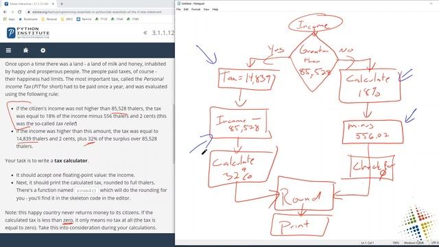 Python Institute lab 3.1.1.12 смотреть онлайн